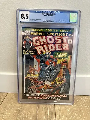 MARVEL SPOTLIGHT #5 CGC 8.5 )(1ST APP GHOST RIDER JOHNNY BLAZE)🔥MCU Coming • $3895