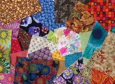 Crafter's Scraps Fabric Pack Remnants Patchwork Bundle 100%cotton 5  X 3 . 20pcs • £3.14