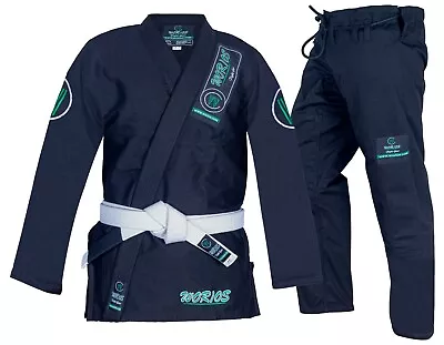 Worios Lightweight Pro Brazilian JiuJItsu Grappling Gi Black • $64.99