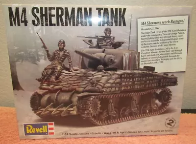 SEALED Revell M4 Sherman Tank 1:32 Scale Revell Military Model - Skill Level 2 • $49.99