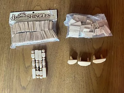 Dollhouse Miniature Wood Shingles Shelves Spindles • $28