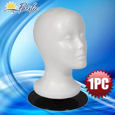 $9.99 • Buy Female MANNEQUIN 11  Head With Holder Stand Base Display Wig Hat Glasses Manikin