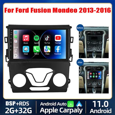 9  Android 11 For Ford Fusion Mondeo 2013-2016 Carplay Car Radio Stereo GPS Wifi • $153