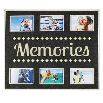 Huge Felt Six Photo Picture Frame Collage Memories Sentiment Family Gift New • £19.99