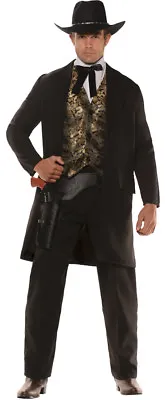 Gambler Adult Men's Costume Cowboy Western Halloween • $48.99