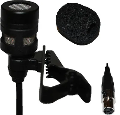 Lavalier Lapel Mic With 4 Pin Mini XLR Connector For Shure Wireless • $19.50