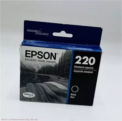 Epson 220 Single Ink Cartridge - Black (T220120-CP) EXPIRED 02/2020 • $9.49