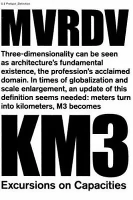 MVRDV: Km3: Excursions On Capacity: By Mvrdv • $68.01