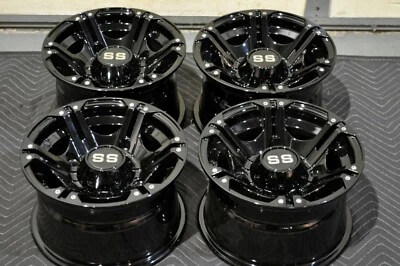 $399.93 • Buy Polaris Sportsman 570 12  Viper Black Atv / Utv Aluminum Wheels (set 4) Pol3ca