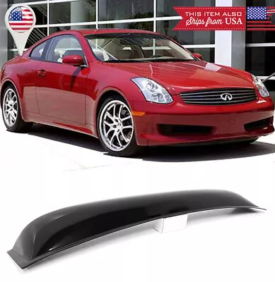 Rear Roof Spoiler Visor Deflector Vent Sun Rain Wing Shade For 03-07 G35 2DR • $49.99