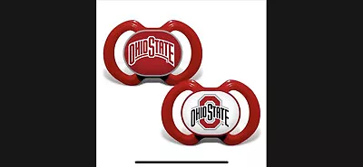 Ohio State Buckeyes Arch And Athletic O Red Orthodontic Pacifiers - 2 Pack • $10