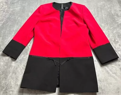 Mary Kay Consultant Blazer Jacket Womens Small Marykay Star Red Open Front • $21.77