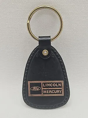 Vintage Ford Lincoln Mercury Advertising Keychain. Black Plastic  • $8