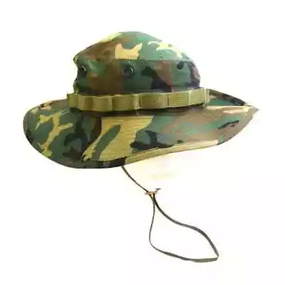 Vietnam ERDL Woodland Boonie Cover- Military Issue Boonie Hat • $34.95