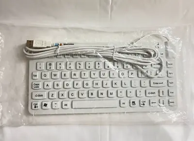 MAN & MACHINE Slim Cool White Medical USB Keyboard IP68 • $45