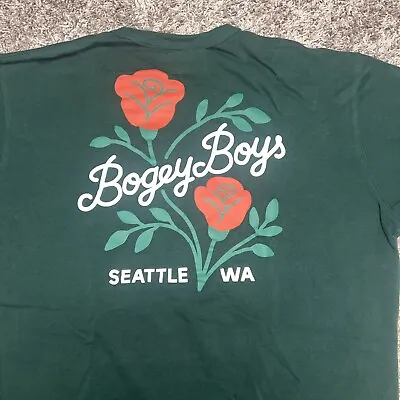 EUC BOGEY BOYS Men’s Thick  Tee Shirt - Green - XXL Macklemore Seattle • $32