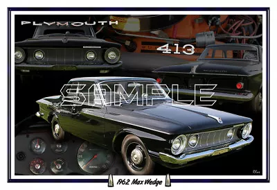 1962 Plymouth Max Wedge Poster Print • $22.95