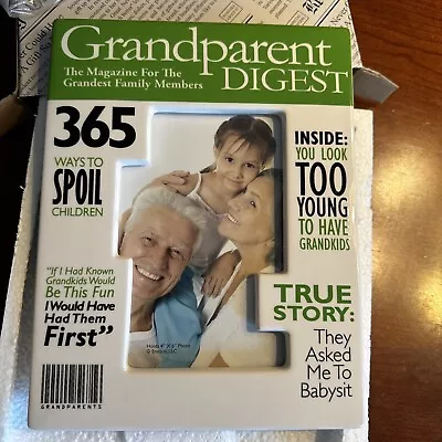 'Grandparents Magazine' Frame By Enesco NEW IN BOX • $32