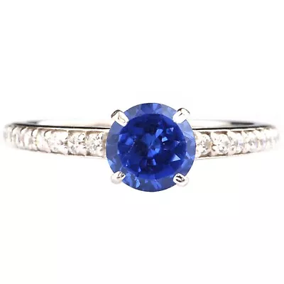 1.75Ct Round Cut 100% Natural Blue Tanzanite Women's Ring In 925 Sterling Silver • £142.80