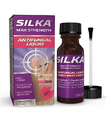 Silka Max Strength Antifungal Liquid With Brush Applicator For Toenail Fungus • $16.49