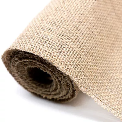 Vintage Burlap Hessian Table Runner Natural Jute Wedding Party Textiles Decor • $4.31