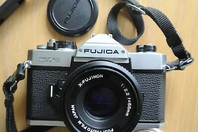 £68.99 • Buy Fujica STX-1 Camera + Fujinon 1:2.2 55mm Lens & Case BOX VERY NICE
