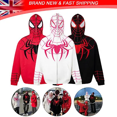 Marvel Age Spider-Man 2099 Super Hero 3D Hoodie Sweatshirt Cosplay Jacket Coat • £24.89