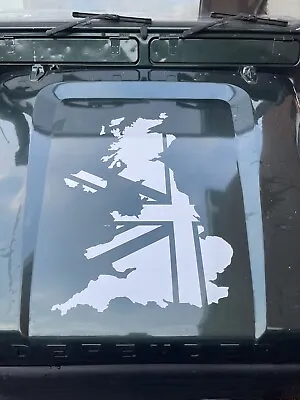 Land Rover Defender Bonnet Hood British Sticker Graphics Adventure - Union Jack • £19