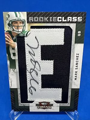 2009 Panini Donruss Rookie Class Mark Sanchez Patch Autograph RPA /175 Auto Jets • $27.99