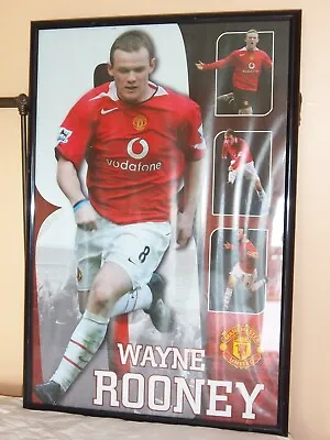 Wayne Rooney 24 X36  Poster In Frame Like  New. • $69.85