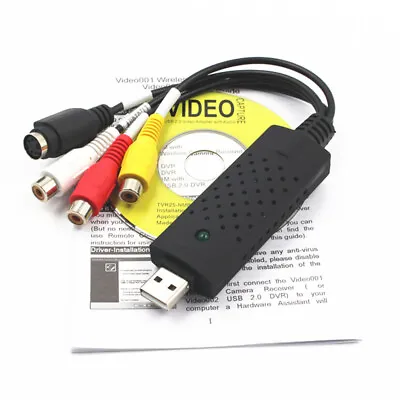 USB 2.0 Audio Video VHS To DVD VCR PC HDD Converter Adapter Digital Capture Card • $9.30