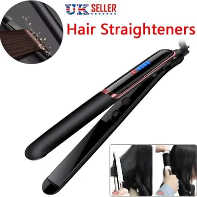 2 In 1 Hair Straighteners Ceramic Plates Straightener Curler Salon Hair Styler • £12.95