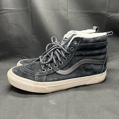 Vans Sk8-Hi Women's Size 9 Sneakers Shoes Black Suede Scotchgard • $17.50