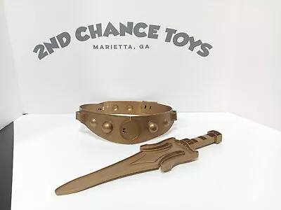 MOTU 1982 Mattel HG Toys He-Man Gold Costume Belt And Power Sword • $50.99