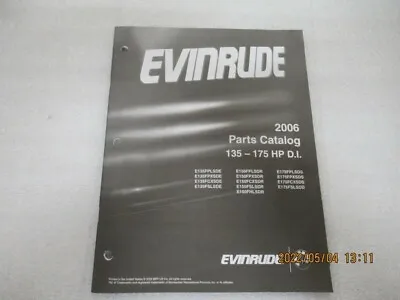 PM112 2006 Evinrude E-Tec 135-175 HP D.I. Model Parts Catalog Manual P/N 5006503 • $8.90