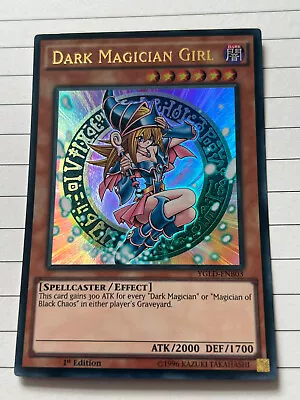 Dark Magician Girl YGLD-ENB03 1st Edition Ultra Rare Yugioh Card NM • £0.25