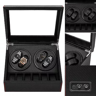 4+6 Automatic Rotation Watch Winder Box Storage Case Self Winding Display Box  • $59.85