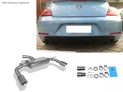 Duplex Sports Exhaust VW Beetle Type 16 Since 2011 1x100mm Round Double-Walled • $881.30