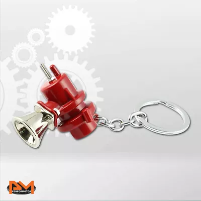 Turbocharger Blow Off Valve Bov Style Car Keychain Alloy Keyring Key Fob Red • $6.38