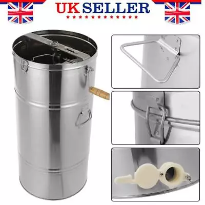 Honey Extractor Presser 2 Frame Manual Stainless Steel Beekeeping Spinner Crank • £66.99