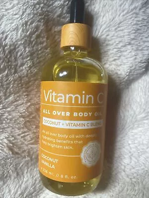 EARTH GOODNESS VITAMIN C ALL OVER BODY OIL COCONUT VANILLA COCONUT+VITAMIN C 8oz • $19.99