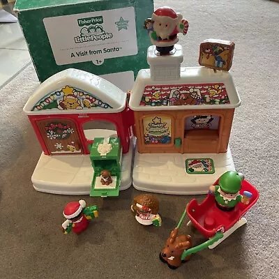 Fisher Price Little People A Visit From Santa Christmas Toys Set Present Box • $250