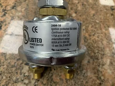 Cole Hersee Littlefuse Marine 2484-16  Disconnect Switch 175 Amp 6-36 Volts Dc • $30