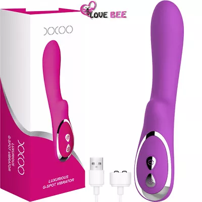 8  Large Rabbit Vibrator Big Dildo Clit USB Rechargeable Wand G Spot USB Sex Toy • $29.95