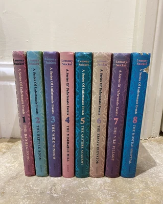 £15 • Buy A Series Of Unfortunate Events Lemony Snicket Books 1-8 Hardback Set