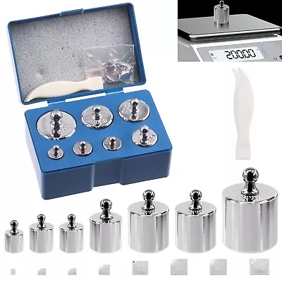 16Pcs 10 Sizes 10g 20g 50g 100g 200g Precision Steel Scale Calibration Weight... • $17.31