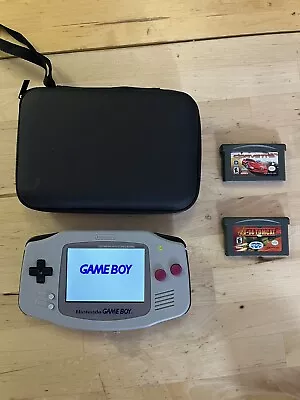 DMG Classic Gray Gameboy Advance Backlit IPS Screen GBA Nintendo V2 Pouch 80s • $199.99