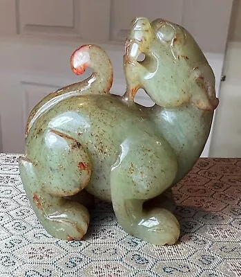 Antique Chinese Jade Carving Of An Animal.  Qing Dynasty • $166