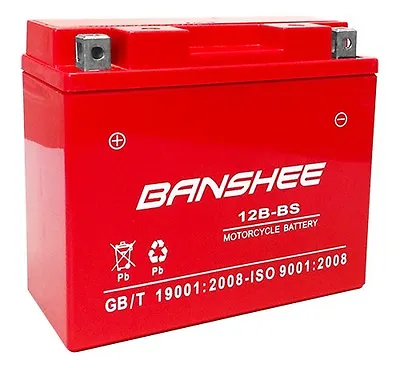 YT12B-BS High Performance - Maintenance Free - Sealed AGM Motorcycle Battery • $48.60