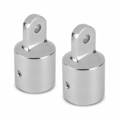 2X AISI 316 Marine Stainless Steel Eye End Cap Bimini Top Fitting/Hardware 7/8  • $12.31